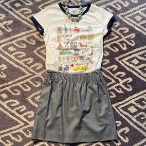 J. Crew - Gray Wool Skirt